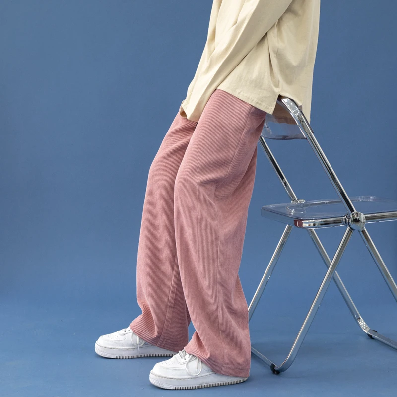 

Spring Wide-leg Pants Men's Fashion Retro Casual Pants Men Streetwear Korean Loose Straight-leg Pants Mens Trousers M-2XL