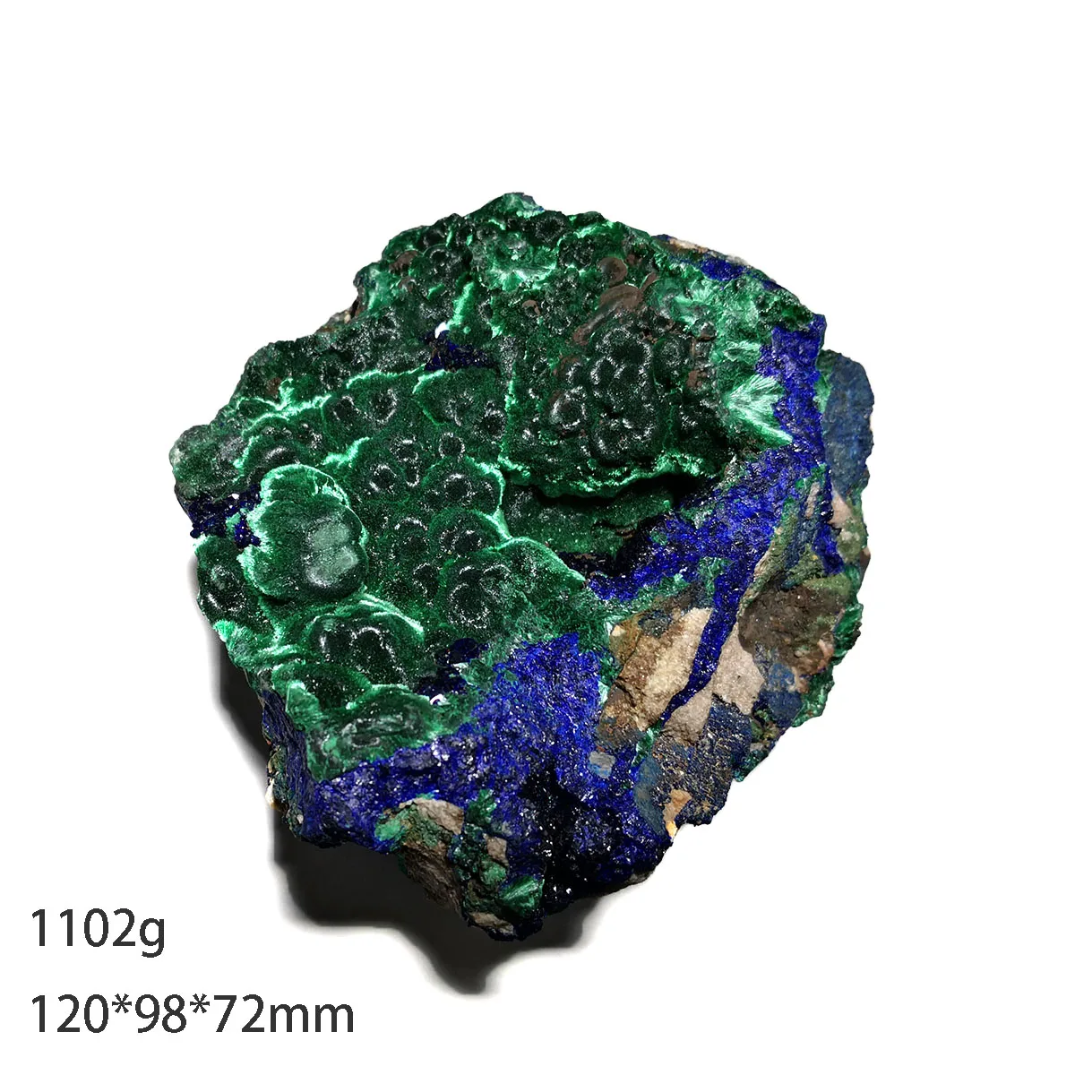 

Блестящий натуральный азуритовый бархат 1102 г, малахит, минеральный кристалл, образец для украшения, Подарочная коллекция из провинции Аньх...