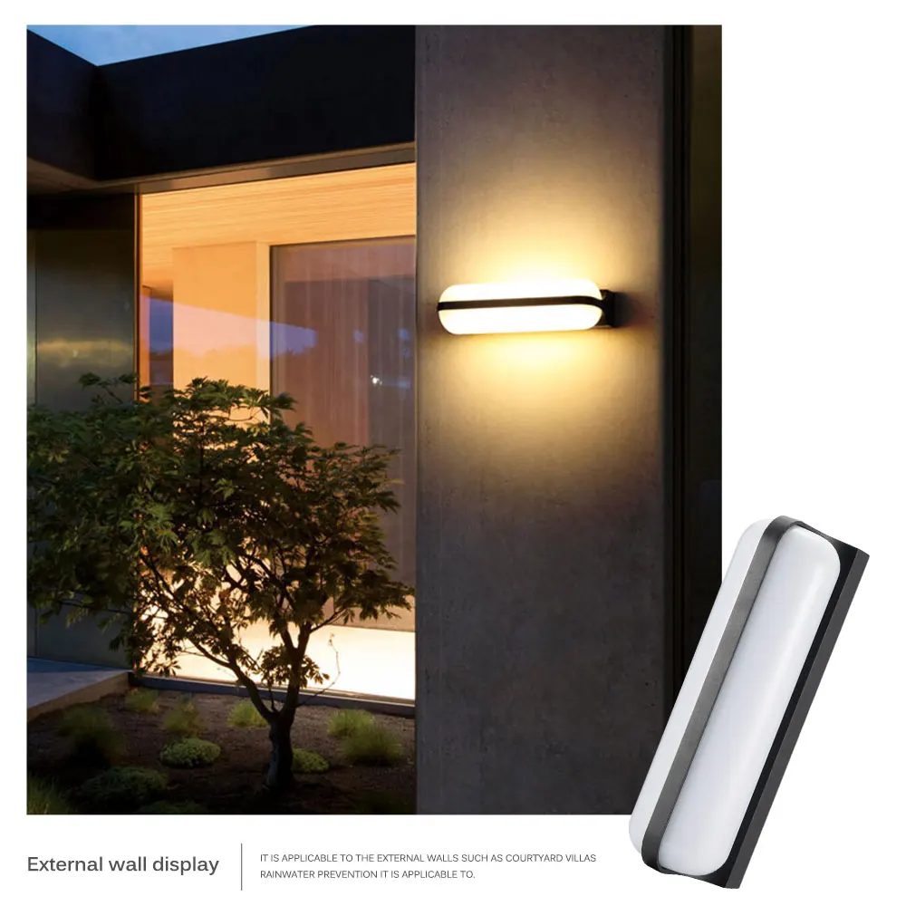 

18w LED Wall Lamp Outdoor IP55 Waterproof Outdoor Wall Lamp Square Garden Lamp Aisle Balcony Lamp Bedside Bedroom Lamp 85-265V