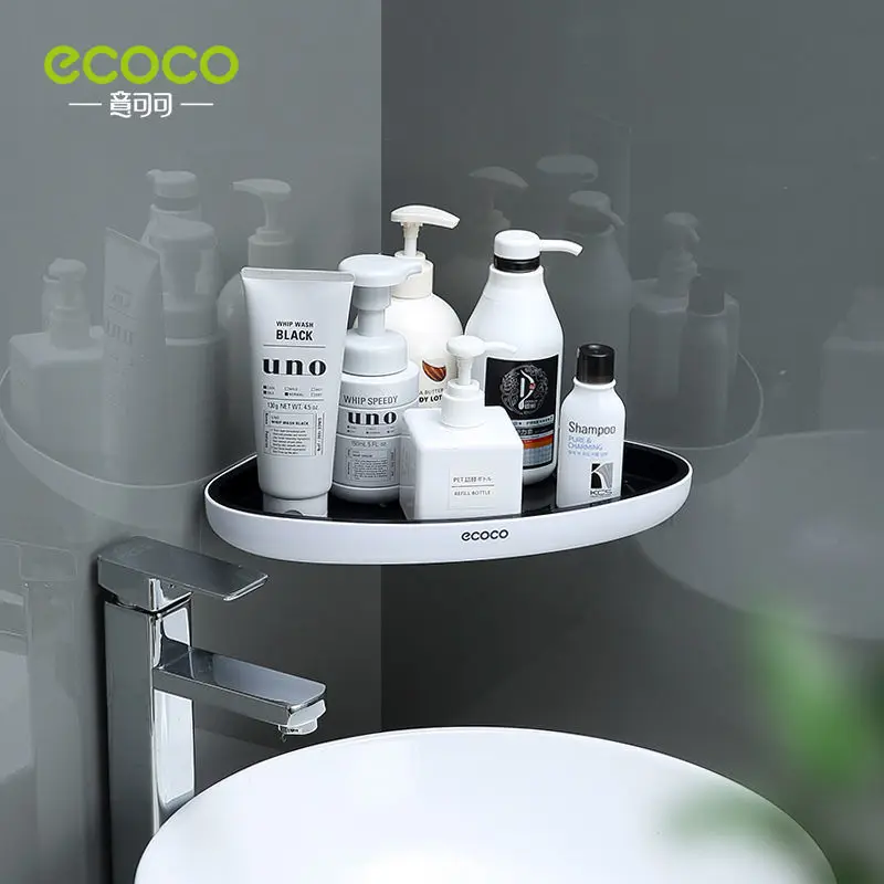 Полка для хранения в ванную комнату ECOCO угловая полка душа держатель шампуня