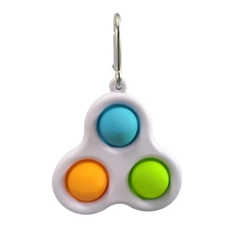 

Decompression Rodent Pioneer Keychain Silicone Finger Toys Press Bubble Music Mini Decompression Fingertip Toys