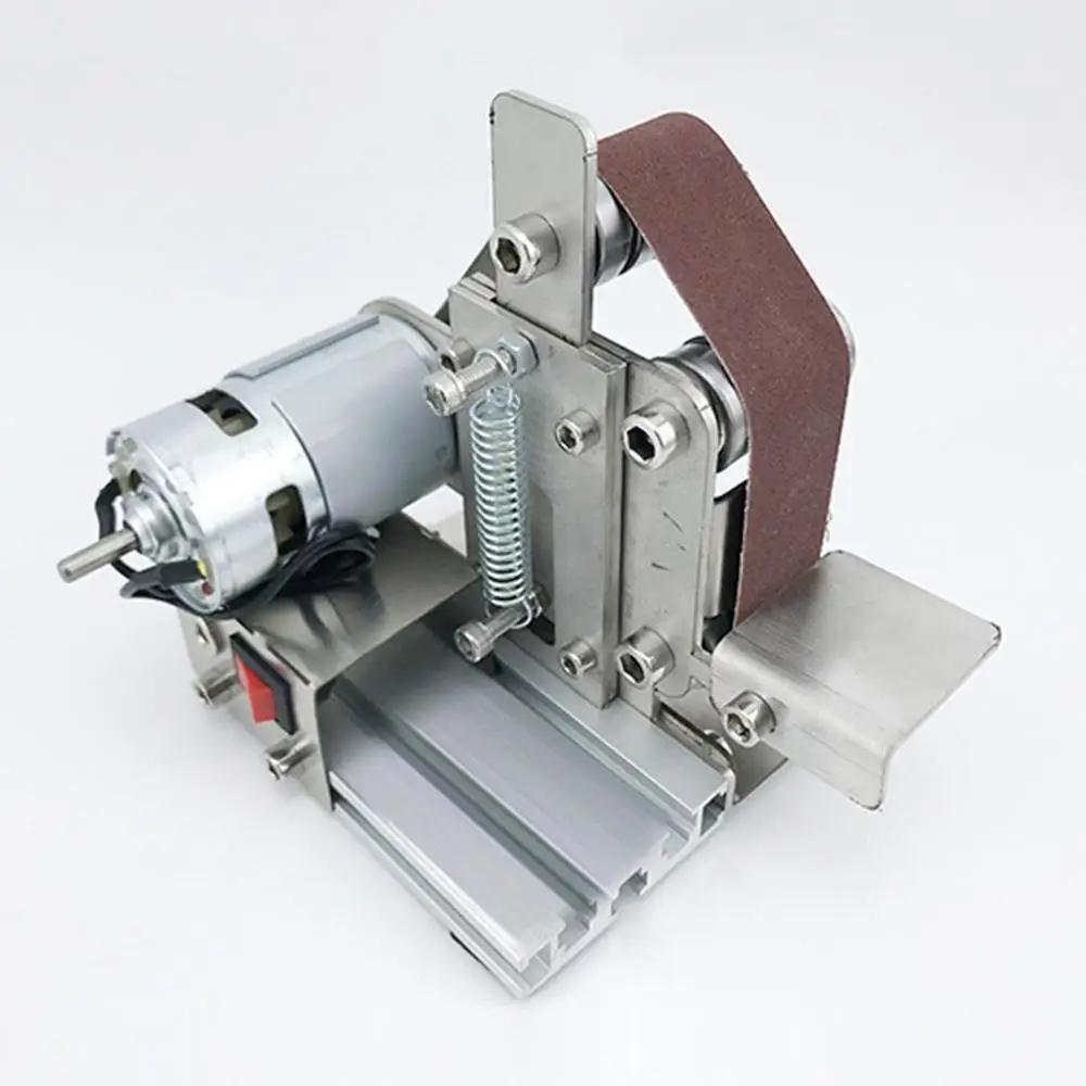 Миниатюрный Мини-ленточный станок Сумерки Diy полировальный шлифовальный