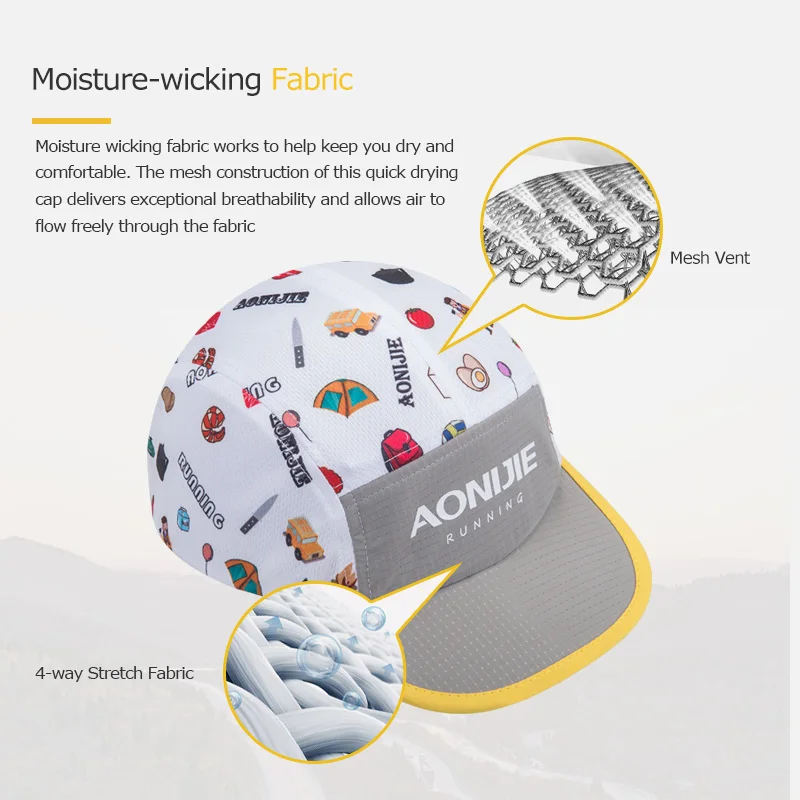 AONIJIE Foldable Soft Mesh Sun Visor Sports Cap Hat Breathable Gorras Mujer Beach Golf Fishing Marathon Running Cycling Trail