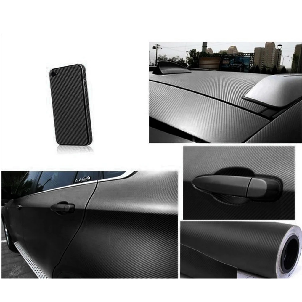 3D наклейка на автомобиль текстура из углеродного волокна декоративная пленка