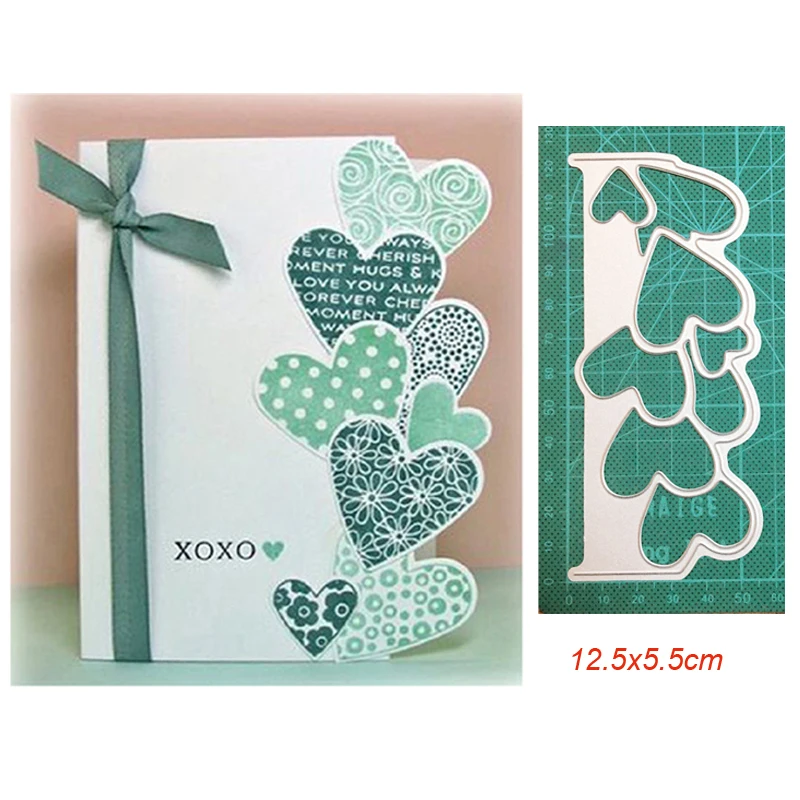 Металлические режущие штампы кружевные в виде звезд сердца декоративные для