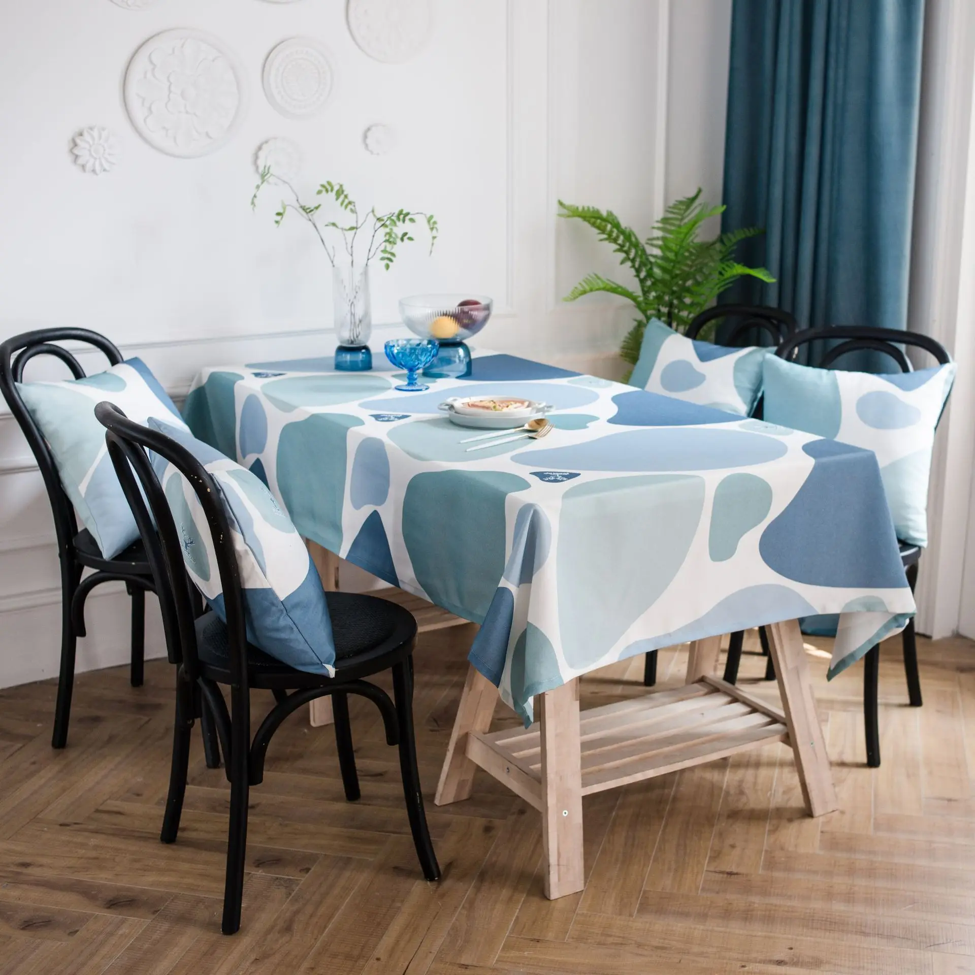 Водонепроницаемая прямоугольная скатерть нордический гусь мягкий камень с