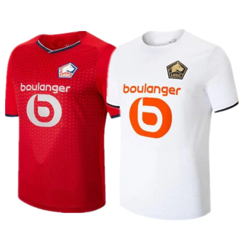 

Новинка 2021 2022 футбольная Майо Лилль Osc yilмаз р. Leao Xeka Bamboo A J. David Domicile Et Exterieur 21 22 Maillots De Football