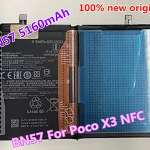 Original Battery BN61 For Xiaomi Pocophone X3 Poco X3 Mobile Phone Batteries BN57 For Poco X3 NFC +Free Tools
