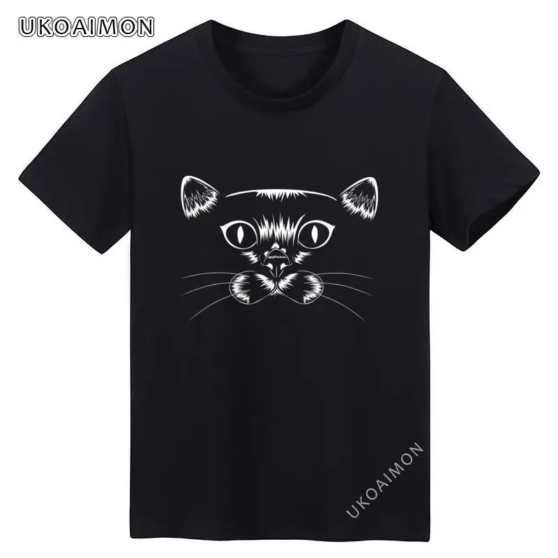 

New Arrival Hidden Cat Simple Style Party T Shirts Summer New Design T-Shirt Funky O Neck T-Shirts Cute Adult Tee Shirt Gifts