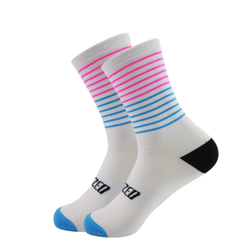 Брендовые цветные спортивные велосипедные носки для бега мужские женские Coolmax