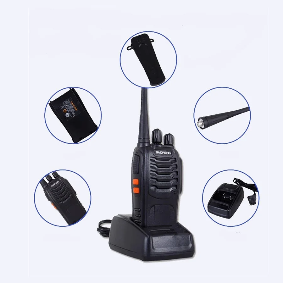 2 Pair (4 Units) BaoFeng BF-888S BF888s BF 888 / BF 888S Walkie Talkie Sets