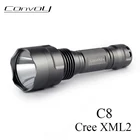 Светодиодный фонарик Convoy C8 Cree XM-L2, мощный светодиодный фонарь 7135*8 для кемпинга, рыбалки, светильник льник 18650