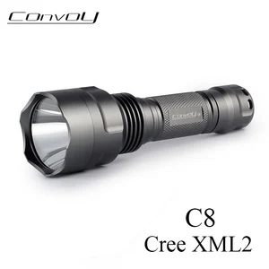 Светодиодный фонарик Convoy C8 Cree XM-L2, мощный светодиодный фонарь 7135*8 для кемпинга, рыбалки, светильник льник 18650