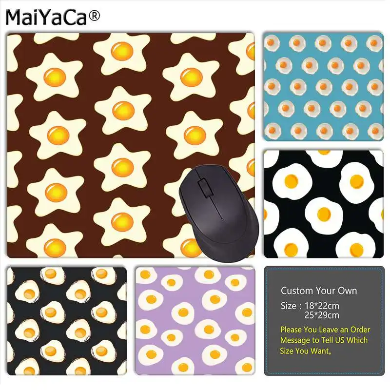 

MaiYaCa Design Poached egg Gamer Speed Mice Retail Small Rubber Mousepad Smooth Writing Pad Desktops Mate gaming mouse pad