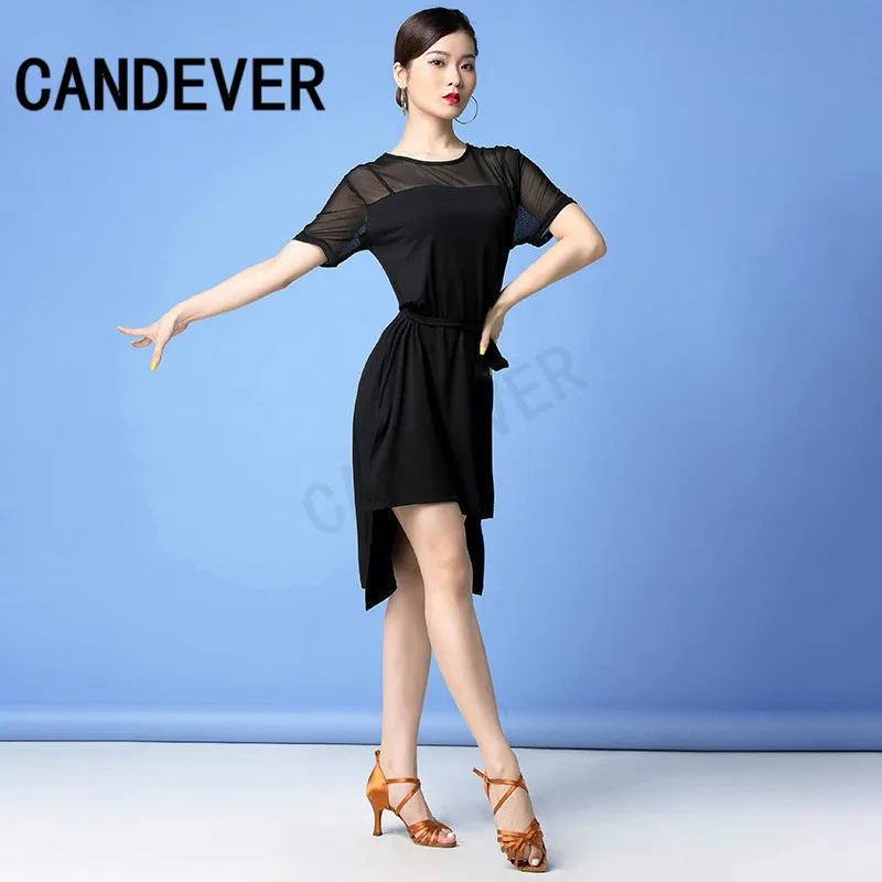 Новое модное платье для латинских танцев женское бальное с