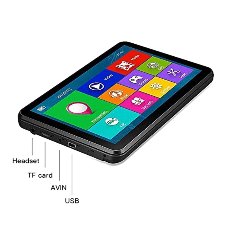 7 дюймов Android 4 Автомобильный видеорегистратор Камера емкостный Sn Hd 1080P пресс