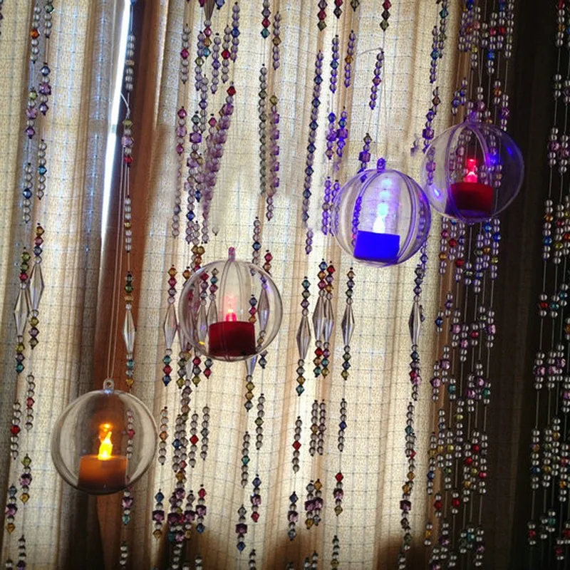 15 шт. 6 см прозрачная подвесная Рождественская гирлянда украшение для
