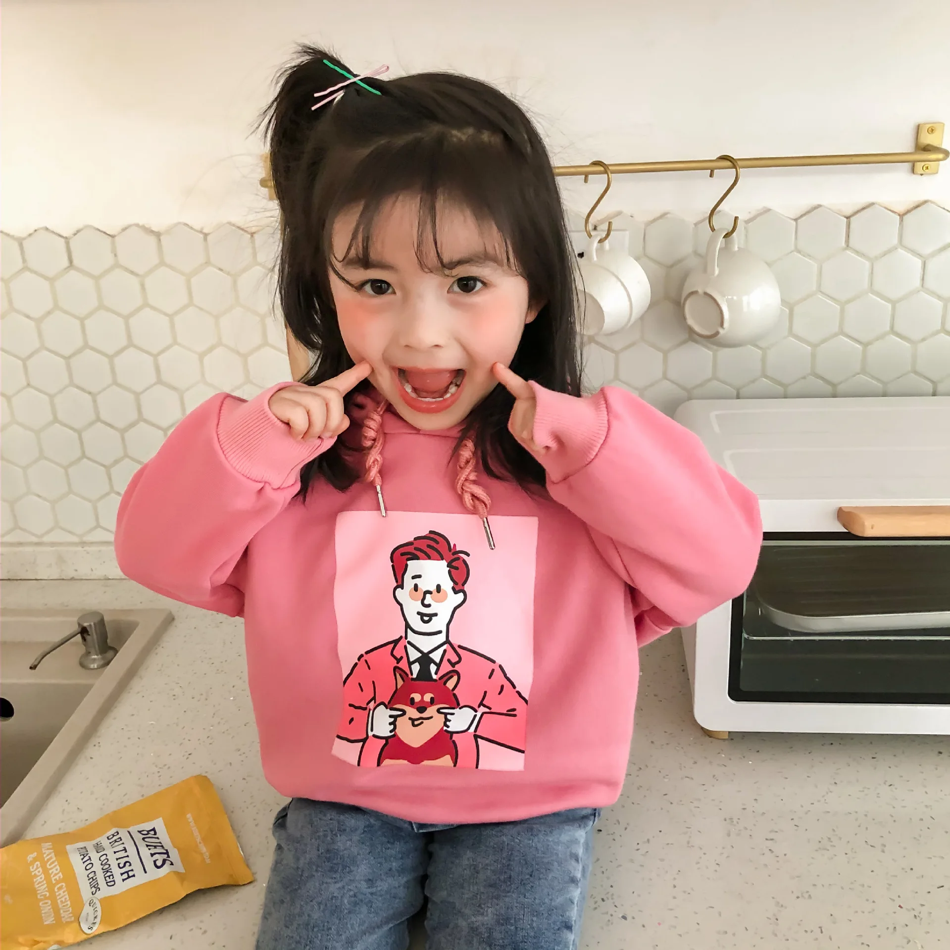 Новое поступление Весенняя Повседневная универсальная Толстовка в Корейском