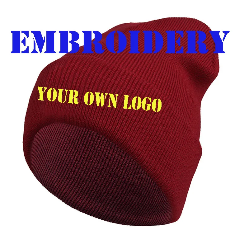 Зимние вязаные шапки унисекс с логотипом YY146|Мужская Skullies & шапочки| |
