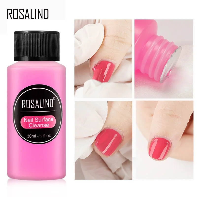 ROSALIND-removedor de superficie de uñas, Gel UV, esmalte de uñas, cepillo adhesivo, restaurador, desengrasante, removedor de esmalte de uñas, líquido acrílico, nuevo