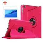 Вращающийся на 360 Градусов Кожаный флип-чехол и стекло для iPad Mini 4 Mini 5 чехол для планшета подставка держатель автоматическое Пробуждение A1550 A1538