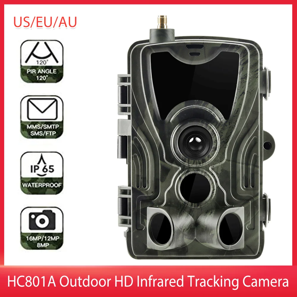 

Охотничья камера HC801A инфракрасная невидимая 0,2 нм 24 МП с ТРИГГЕРНАЯ фотоловушка для охоты камера для слежения наружная камера слежения