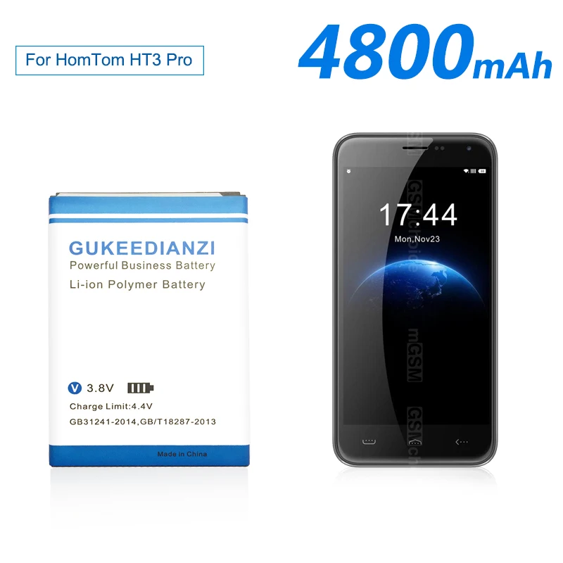 100% новый высокое качество Батарея для Homtom HT3 4800 мА/ч резервное копирование