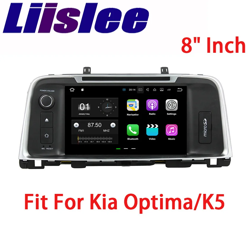 Liislee 2 din Android автомобильный навигатор GPS для Kia Optima K5 JF 2015 ~ 2018 радио большой экран