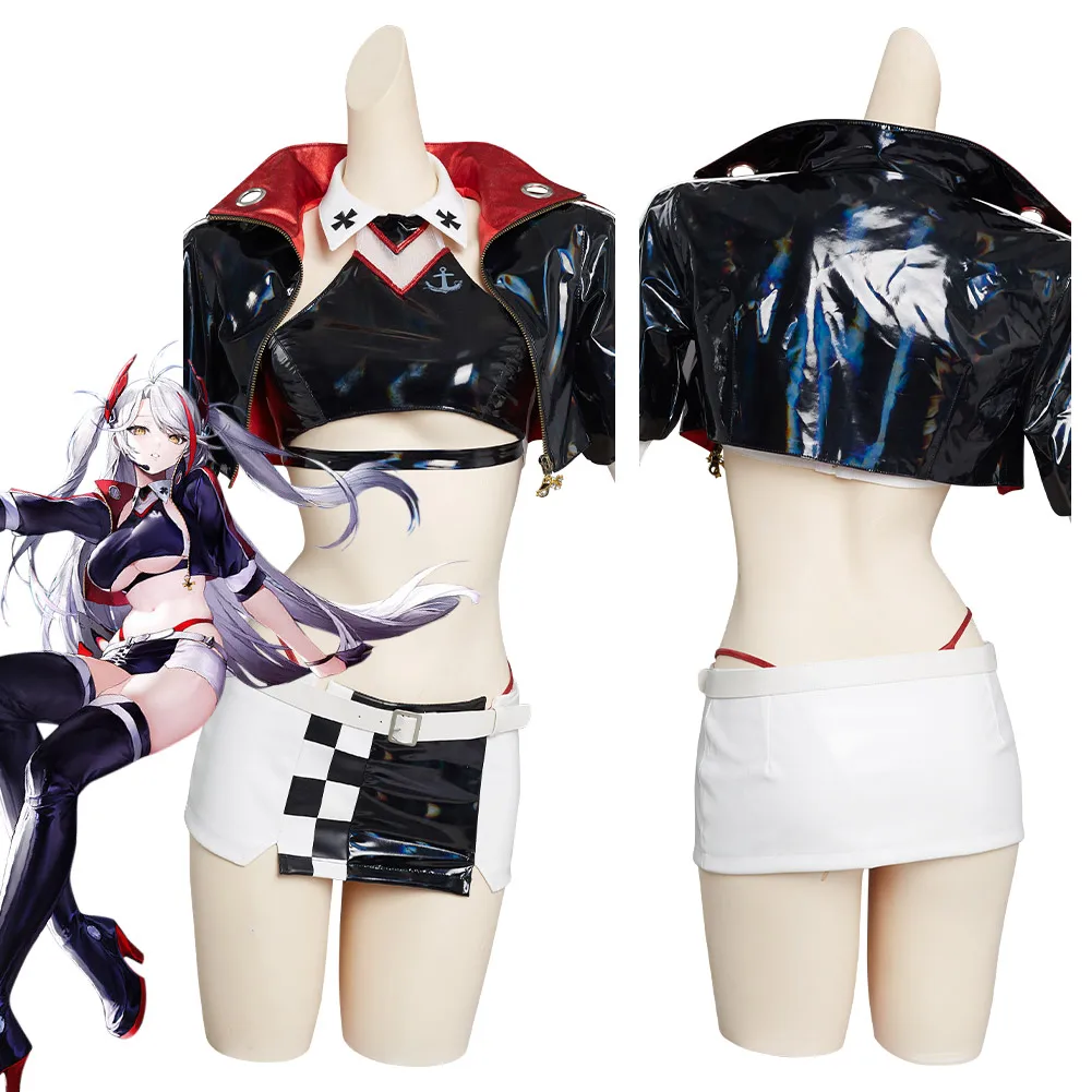 

Azur Lane -Prinz Eugen Cosplay Costume Racing Outfits Halloween Carnival Suit