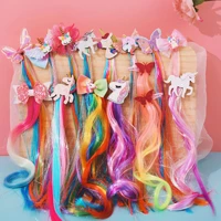 childrens wig braid girl modestly rope princess headdress ribbons long braids dirty little girl braided hair