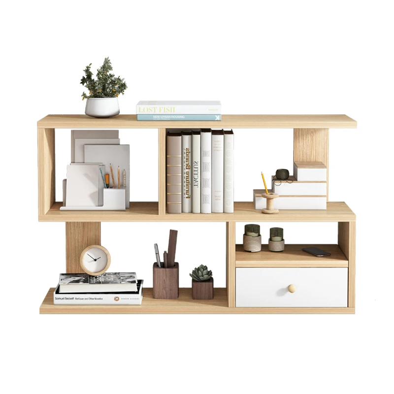 

Creative personality kitchen shelf simple office desk storage rack for data file household living room bay window organizer
