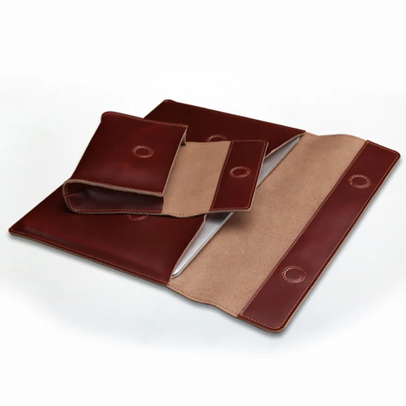 OYIXINGER роскошный кожаный портфель для ноутбука 2022 новый бизнес ноутбук рукав для Macbook 13 14 15 Crazy Horse воловья кожа Конверт Сумка