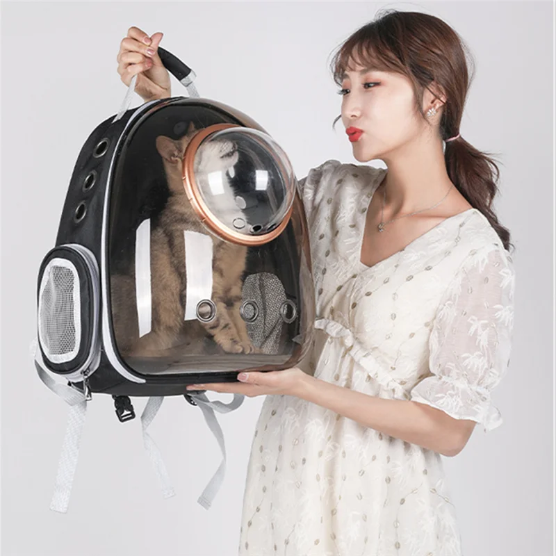 

Breathable Pet Cat Carrier Bag Transparent Space Portable Window Cat Travel Bag Breathable Pet Carrier Bag Dog Cat Backpack