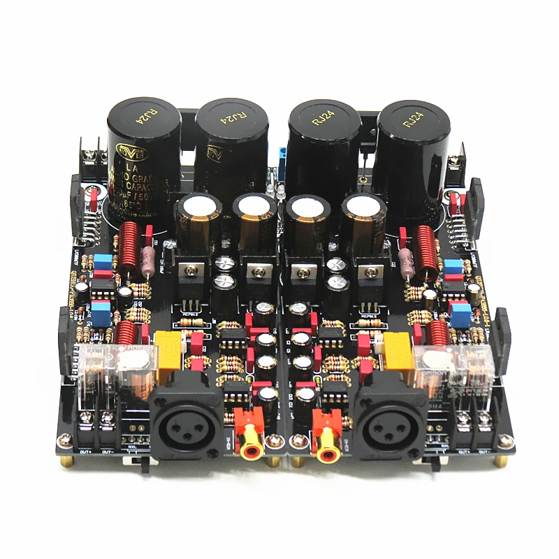 2020 полноразмерная Плата усилителя мощности LM3886 XRL 120 Вт + HiFi стерео 2 канальная