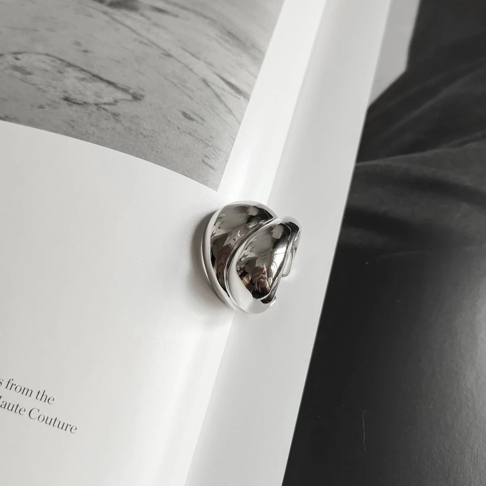 Женское кольцо из серебра 925 пробы в стиле хип-хоп | Украшения и аксессуары