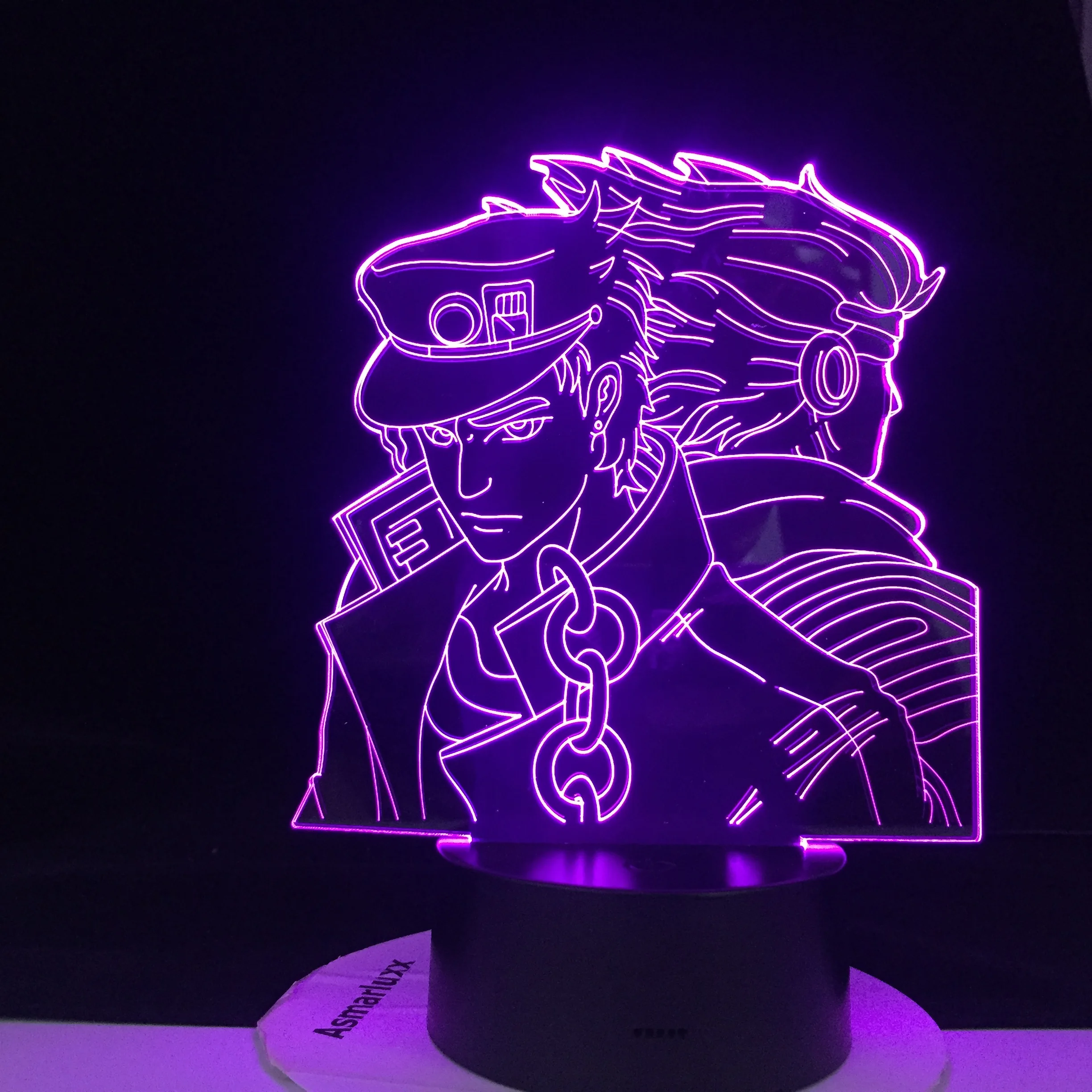 JOTARO STAR PLATINUM светодиодный светильник в стиле аниме JOJO'S BIZARRE ADVENTURE ночник с