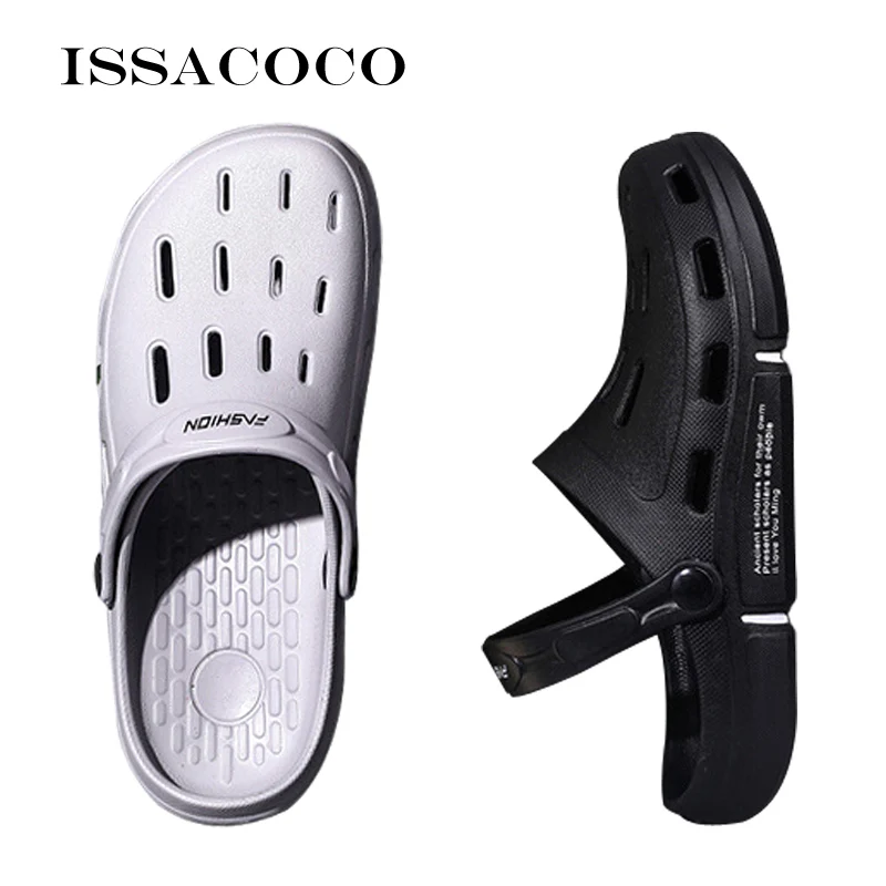 

Men's Summer Casual Garden Shoes Male Beach Sandals Nurse Slippers Clogs Crocks Man Jelly Platform Cmale Sandals Hoof Man Eva
