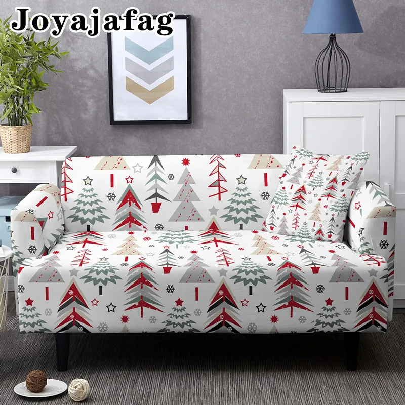 

Christmas Tree Elastic Sofa Cover Anti-dirty Washable Slipcover For Living Room Stretch Couch Covers 1/2/3/4 Seater