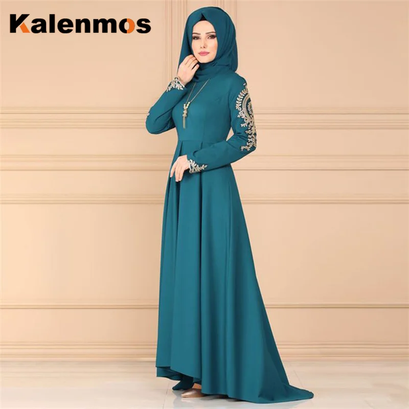 Женские платья абайя арабо-мусульманского размера плюс S-5XL в Дубае асимметричное