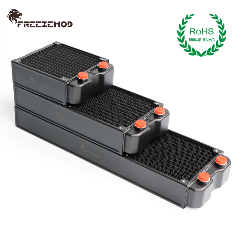 Водяное охлаждение компьютера FREEZEMOD двухслойный радиатор 45 мм независимый