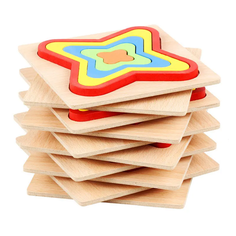 Форма познавательная доска детская головоломка деревянная развивающая игрушка