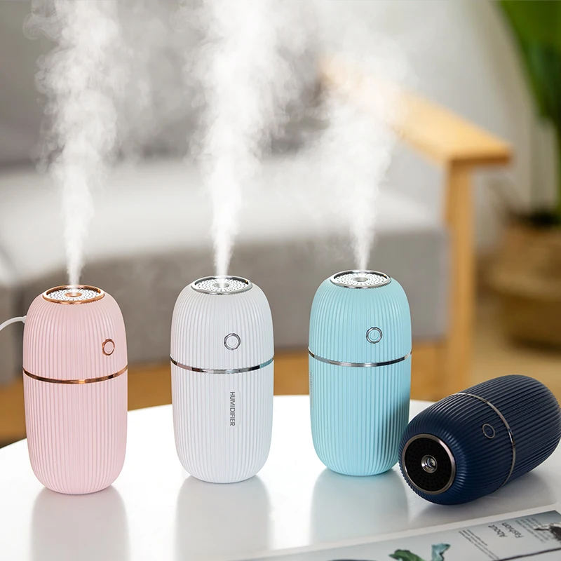 

300ml Portable Air Humidifier Romantic Luminous Atomizer Aroma Diffuser Essential Oil Diffuser Mini Household Humidifier