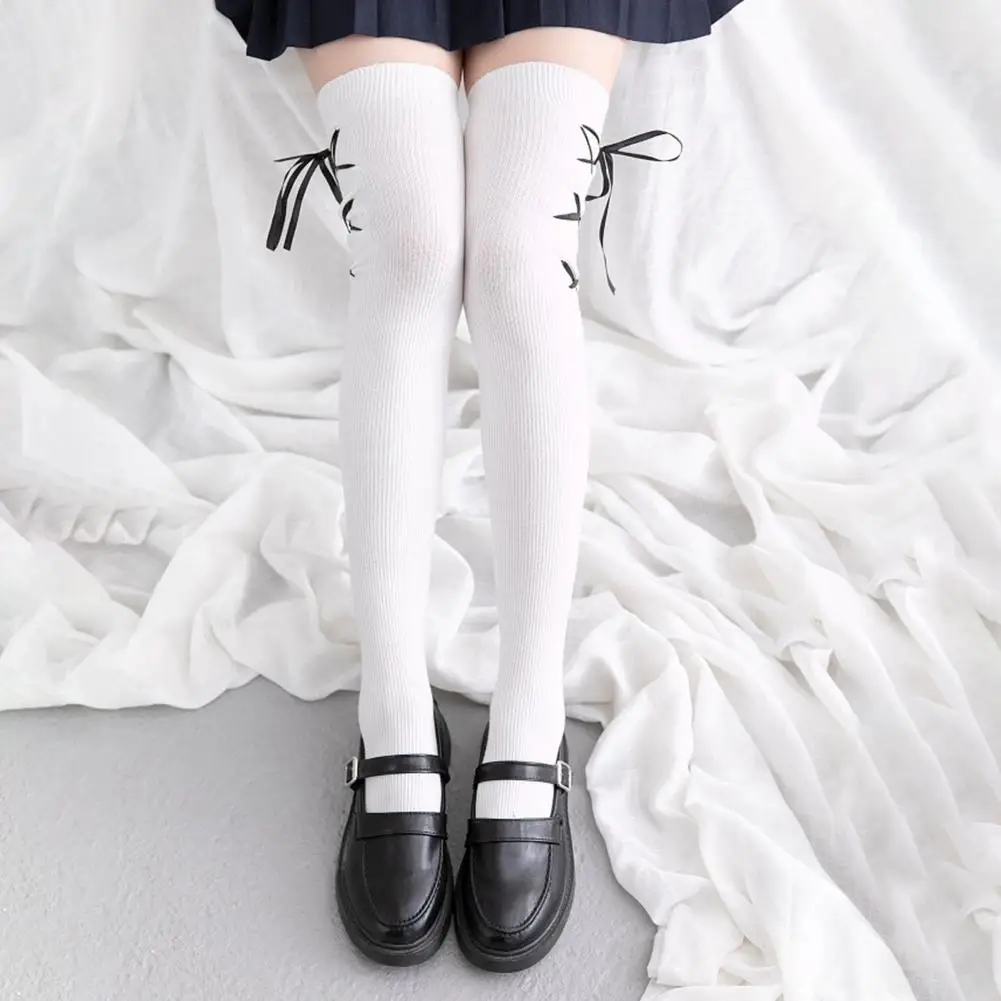 1 пара японский стиль модные весенне-осенние сексуальные высокие чулки женские