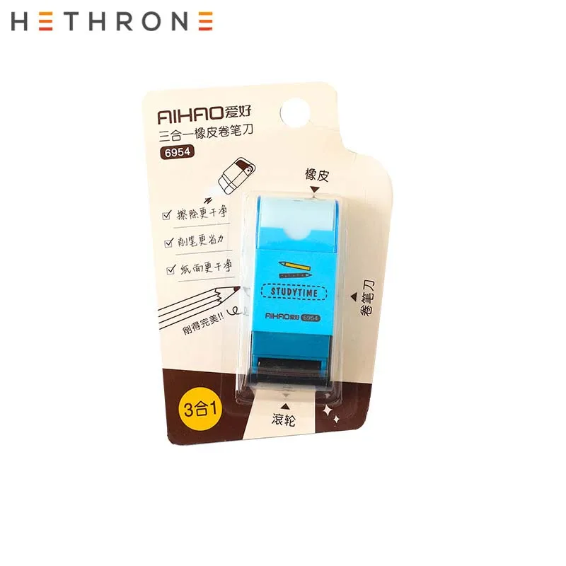 Необычная Новинка тройная ластик точилка для карандашей нож Рекламные