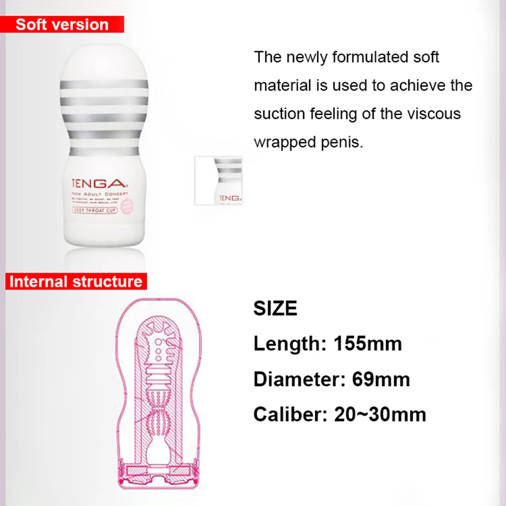 Японский оригинальный многоразовый вакуумный Мужской мастурбатор Tenga Air tech