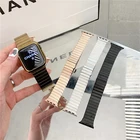 Ремешок из нержавеющей стали для Apple Watch band 42 мм 38 мм 44 мм 40 мм, браслет с пряжкой-бабочкой для iWatch 6543SE