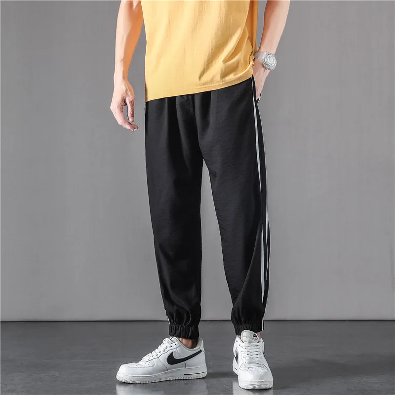 Новинка осени 2020 Мужские штаны для бега модный спортивный костюм брюки с
