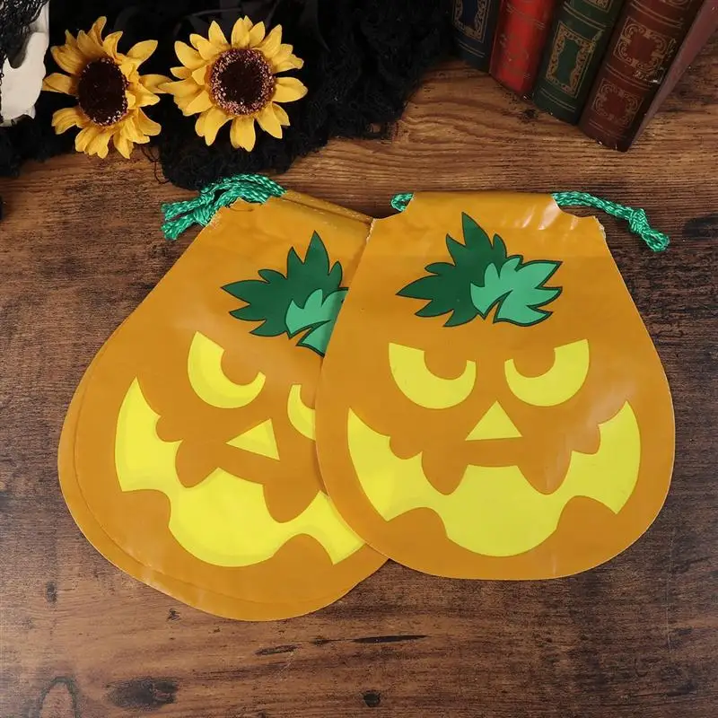 3 шт. мешочки для подарка на Хэллоуин с тыквой черепом черной кошкой|Подарочные