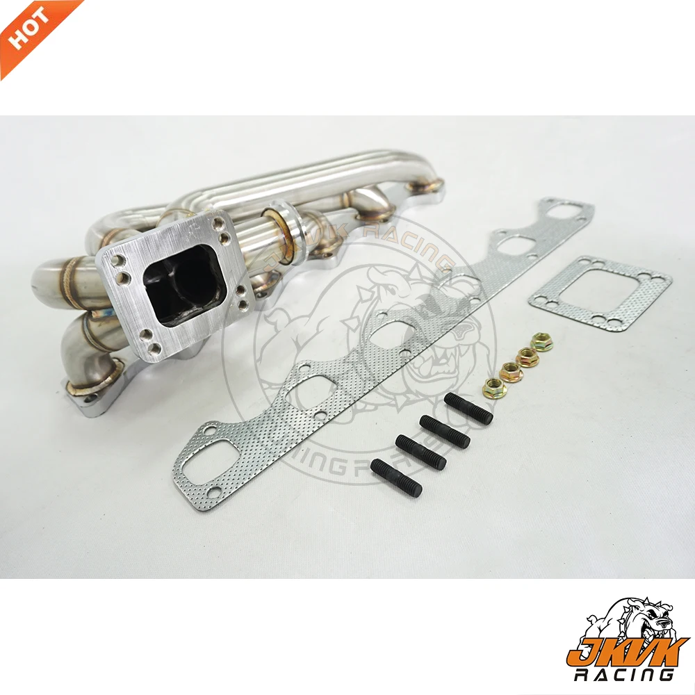 Толстый турбоколлектор JKVK RACING 3 мм для M30 T3 T4 Turbo E30/E32/E34/E28/E24/E23/E9|Выхлопной