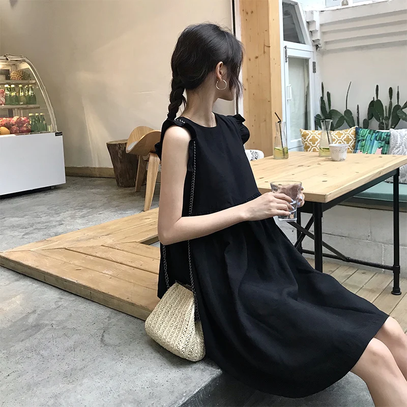 Летнее женское онлайн платье Стильная Милая футболка изящный жилет пляжная юбка